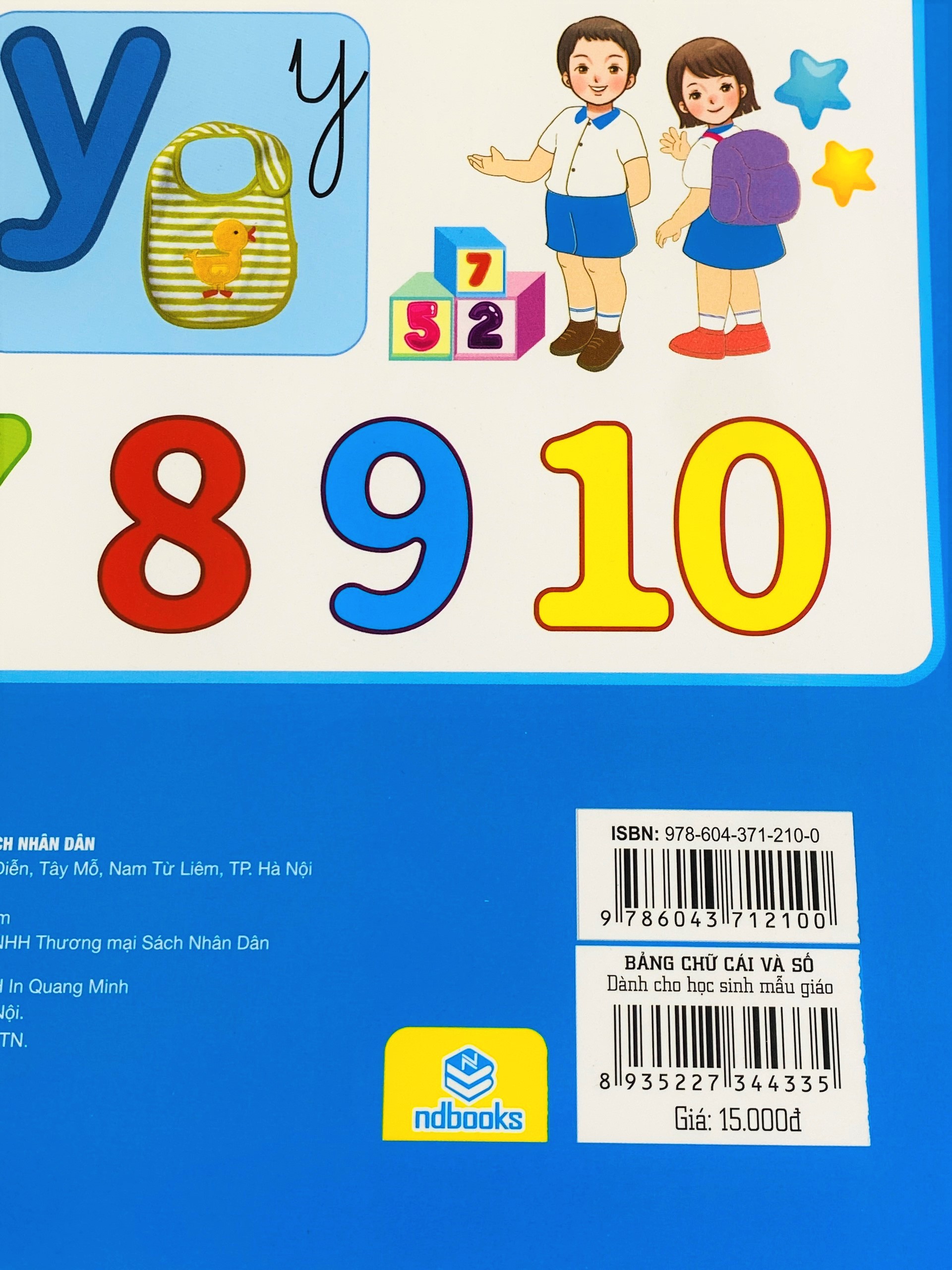 Sách - Combo 5 tờ Tranh Bảng Chữ Cái Và Số (có nẹp) - ndbooks
