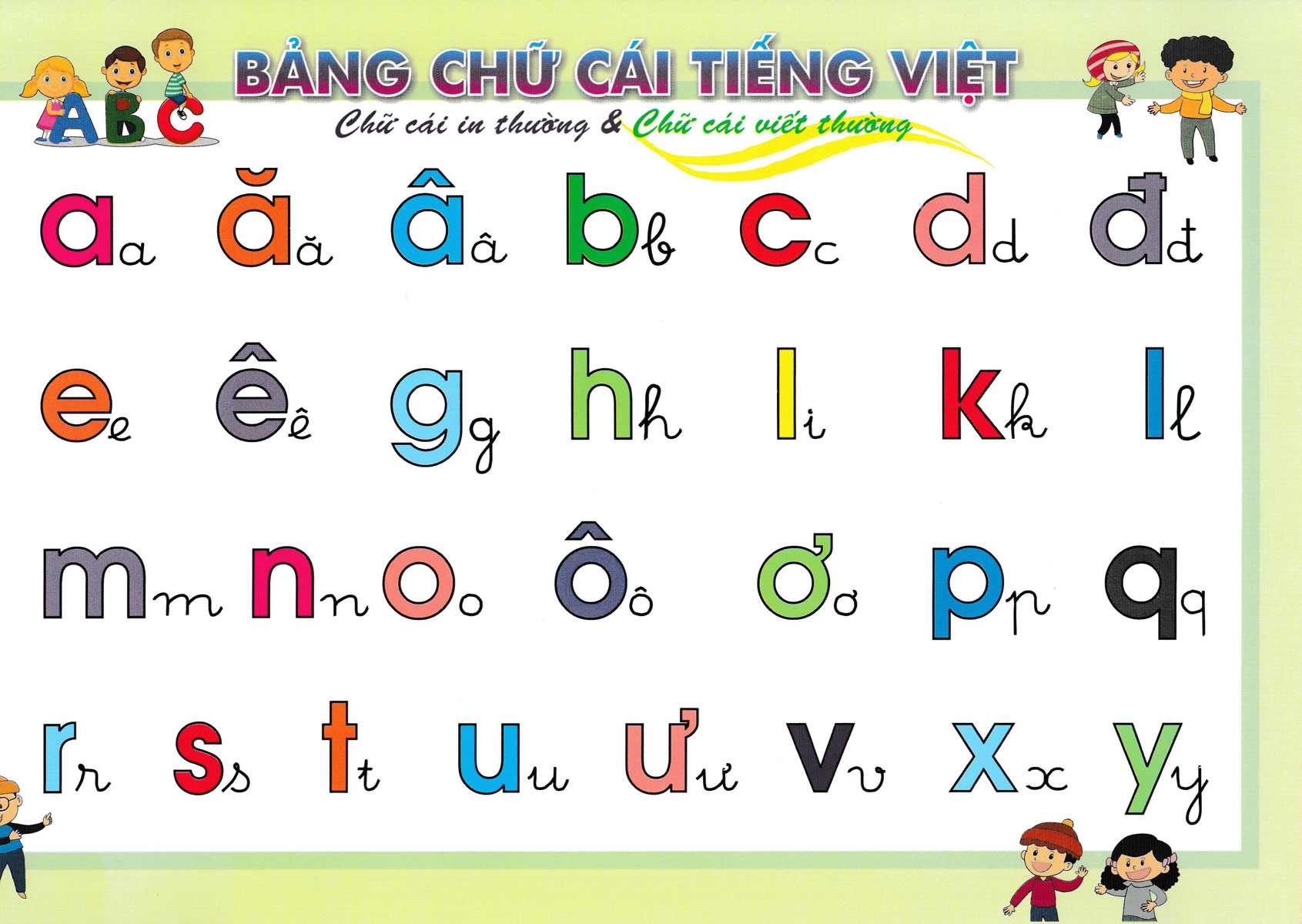 Combo Bảng Chữ Cái Tiếng Việt, Số Đếm + Bảng Chữ Cái Chữ Ghép Và Vần, Phép Cộng Phép Trừ + Bảng Cửu Chương, Bảng Chia (Bộ 3 Bảng - 6 Mặt) (ABB)