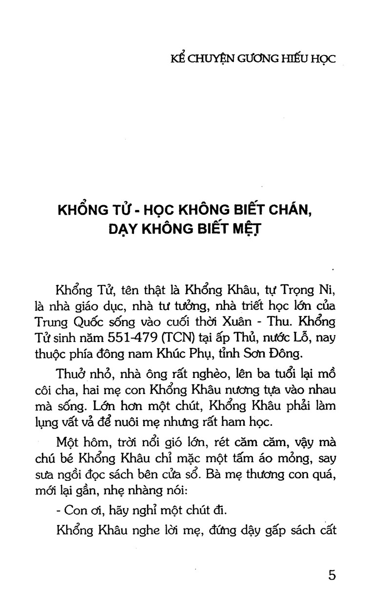 Kể Chuyện Gương Hiếu Học