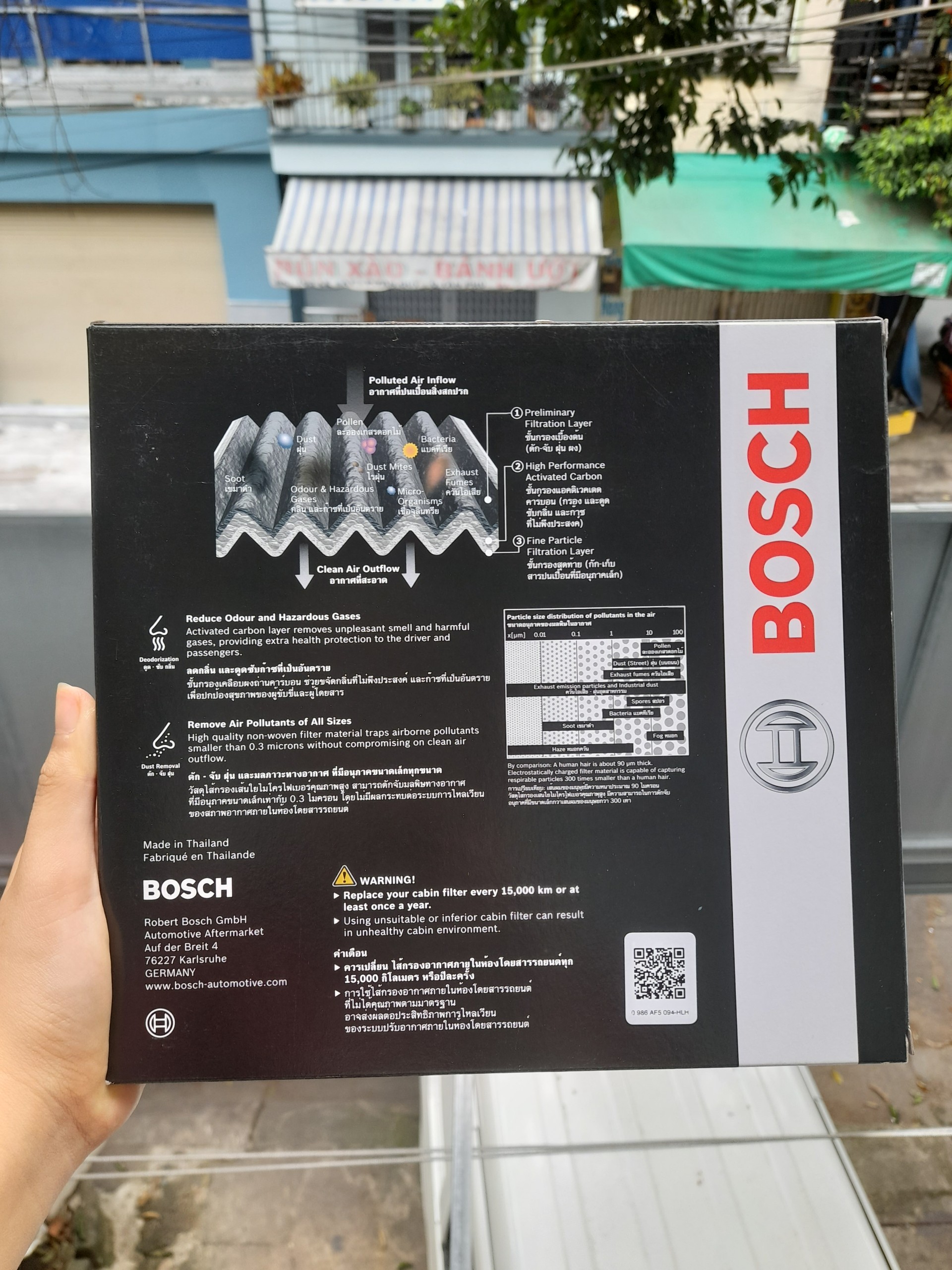 Lọc Gió Điều Hòa - Có Than Hoạt Tính BOSCH Mã SP: C5094 Dành cho Xe Toyota Innova, Fortuner, Camry, Vios.. - Lexus ..