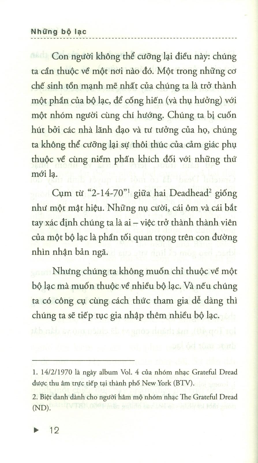 Tribes – Những Bộ Lạc: Marketing Thống Lĩnh Người Dùng