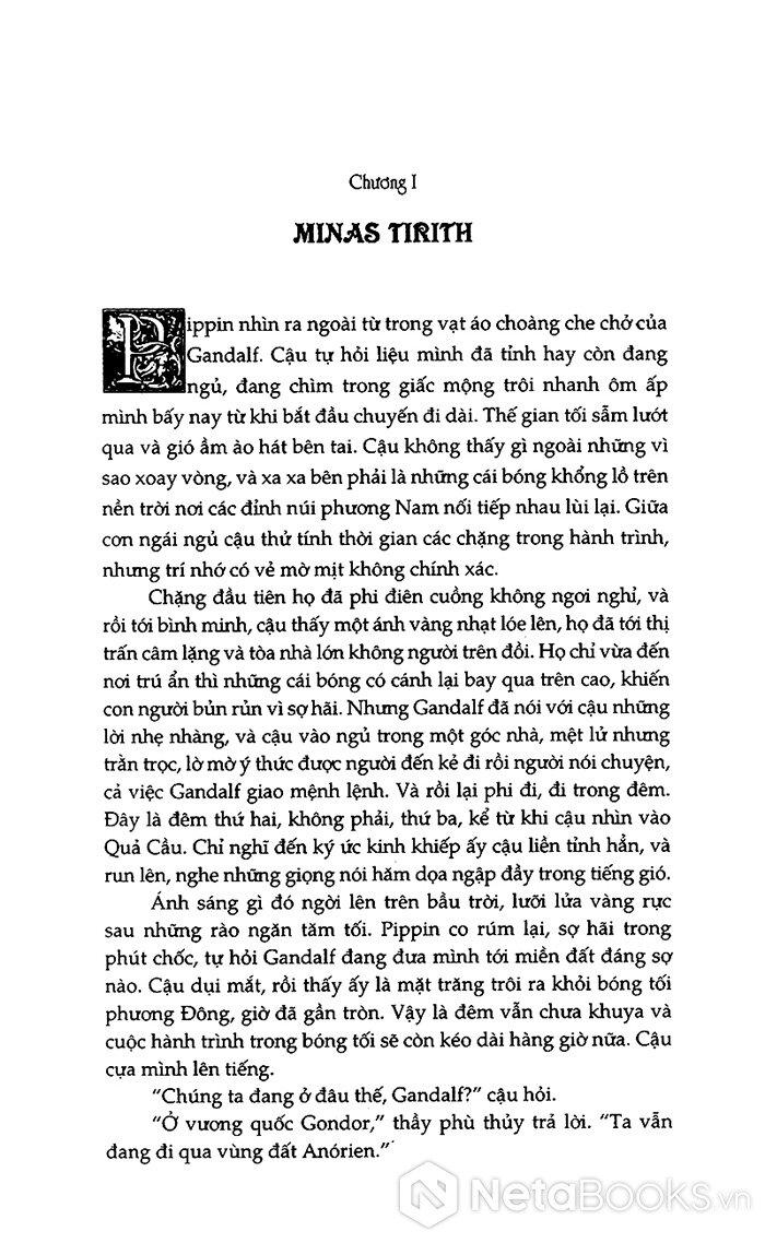 Chúa Tể Những Chiếc Nhẫn - Nhà Vua Trở Về (Tái Bản)