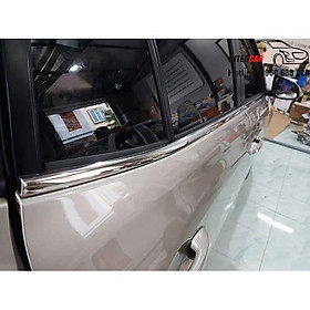 Nẹp chân kính xe dành cho Toyota Vios 2019-2020-2021 - Inox Sáng bóng