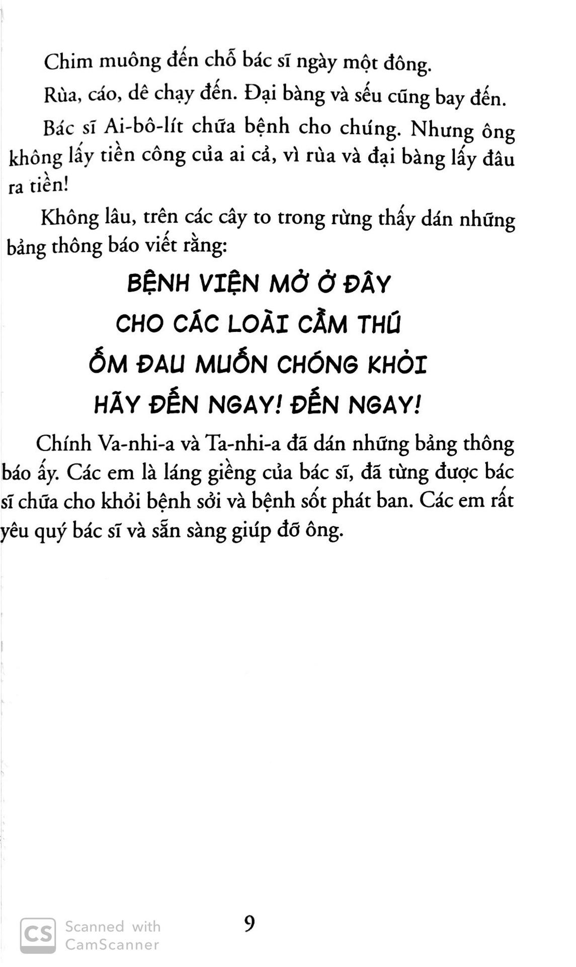 Bác Sĩ Ai Bô Lít (Tái Bản)