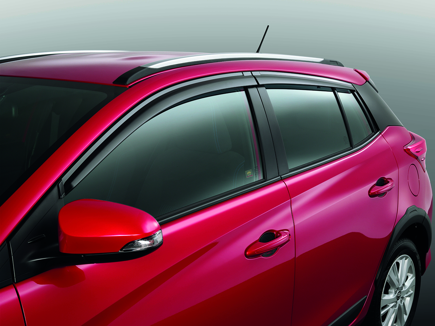 Bộ vè che mưa ABS cao cấp dành cho xe Toyota Yaris 2018-2019