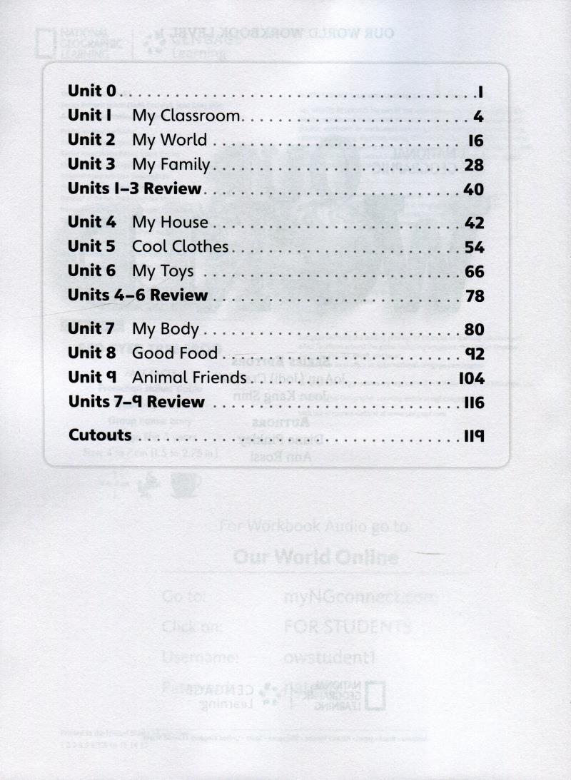Our World American English 1 Workbook With Audio CD