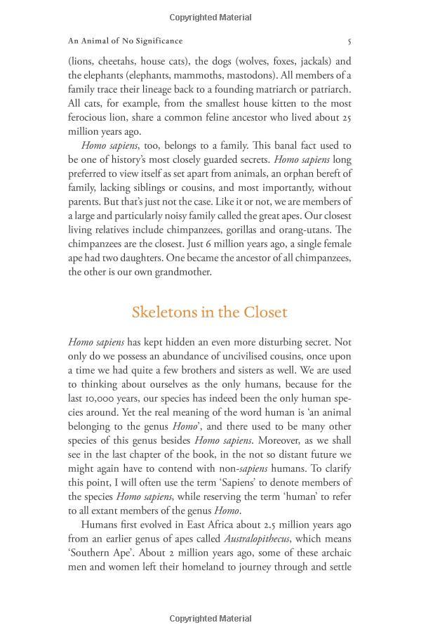Sapiens : A Brief History of Humankind (Patterns of Life)