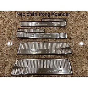 Ốp bậc cửa trong và ngoài xe dành cho MItsu Xpander INOX