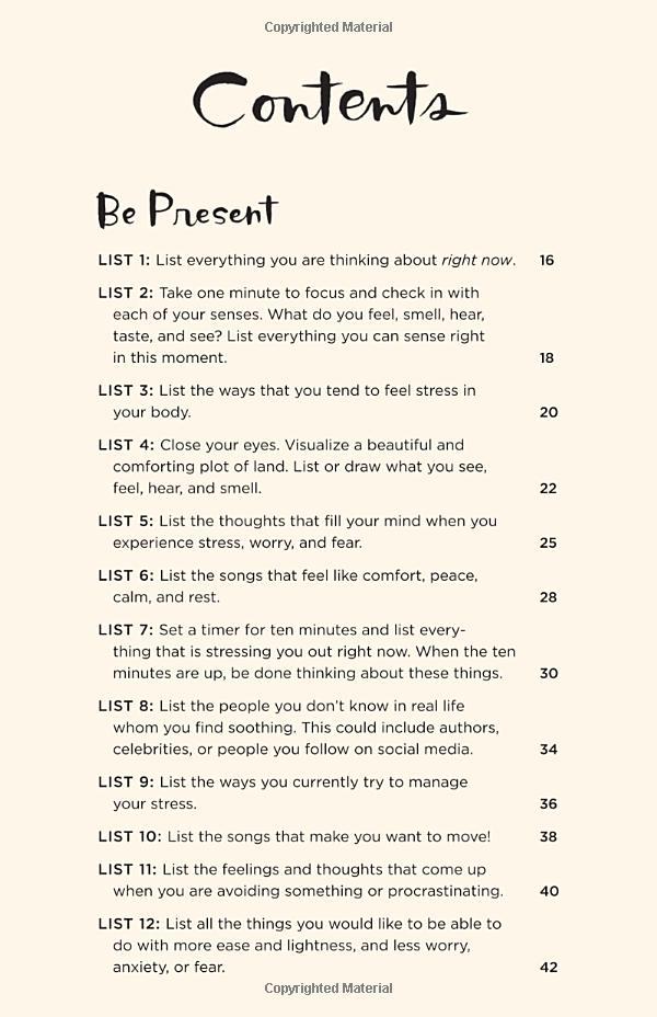 52 Lists For Calm: Journaling Inspiration For Soothing Anxiety And Creating A Peaceful Life