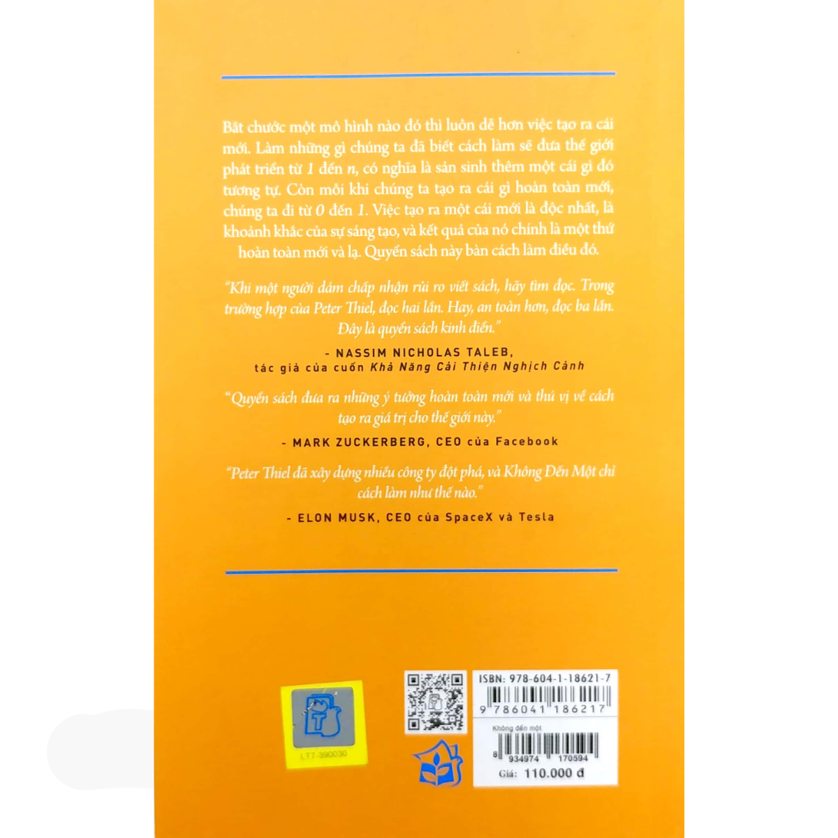 Không Đến Một (Tái Bản - Bìa Cam)