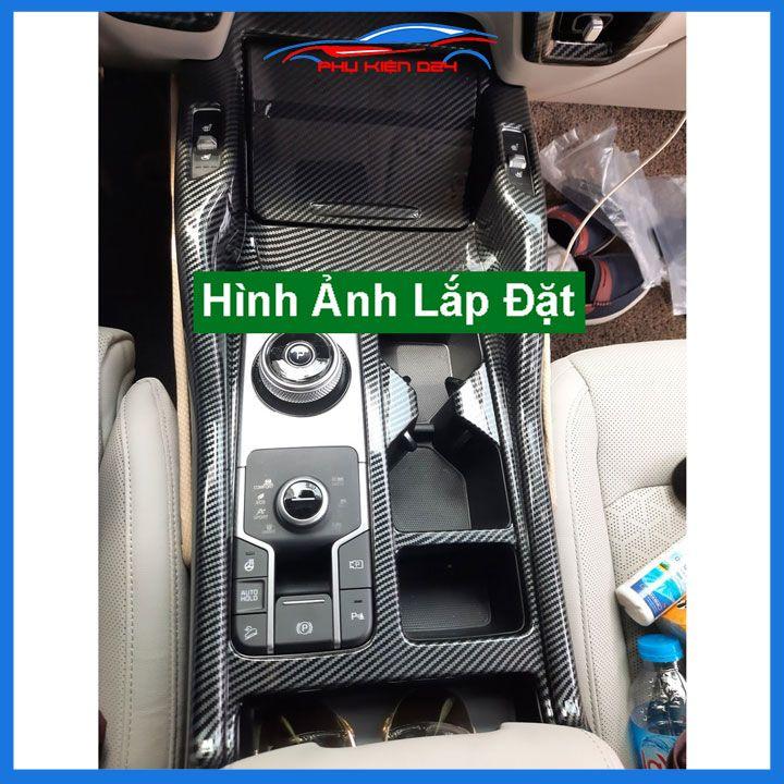 Ốp nội thất Sorento 2021-2022 vân Cacbon nhựa ABS bảo vệ chống trầy xước và làm đẹp xe