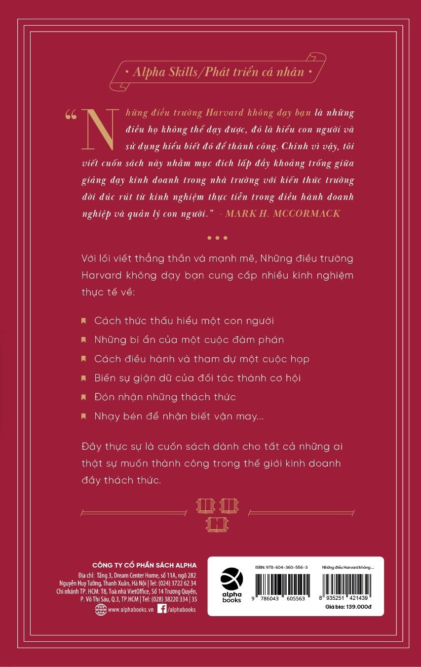 Những Điều Trường Harvard Không Dạy Bạn (Tái Bản)
