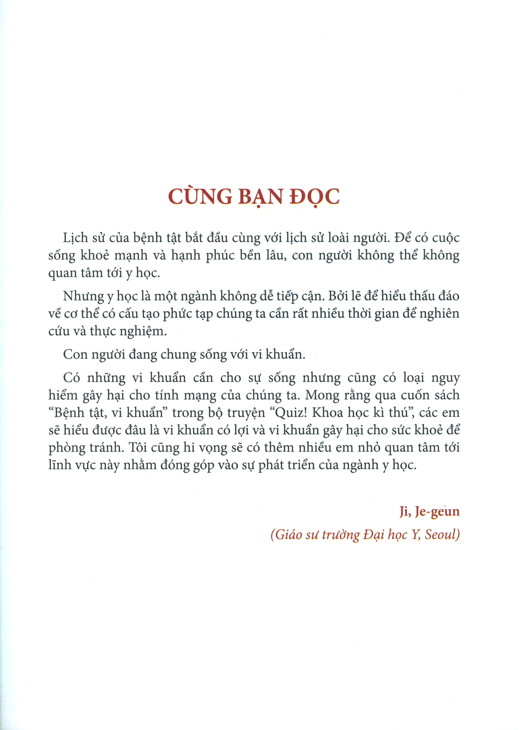 Quiz! Khoa Học Kì Thú: Bệnh Tật Vi Khuẩn