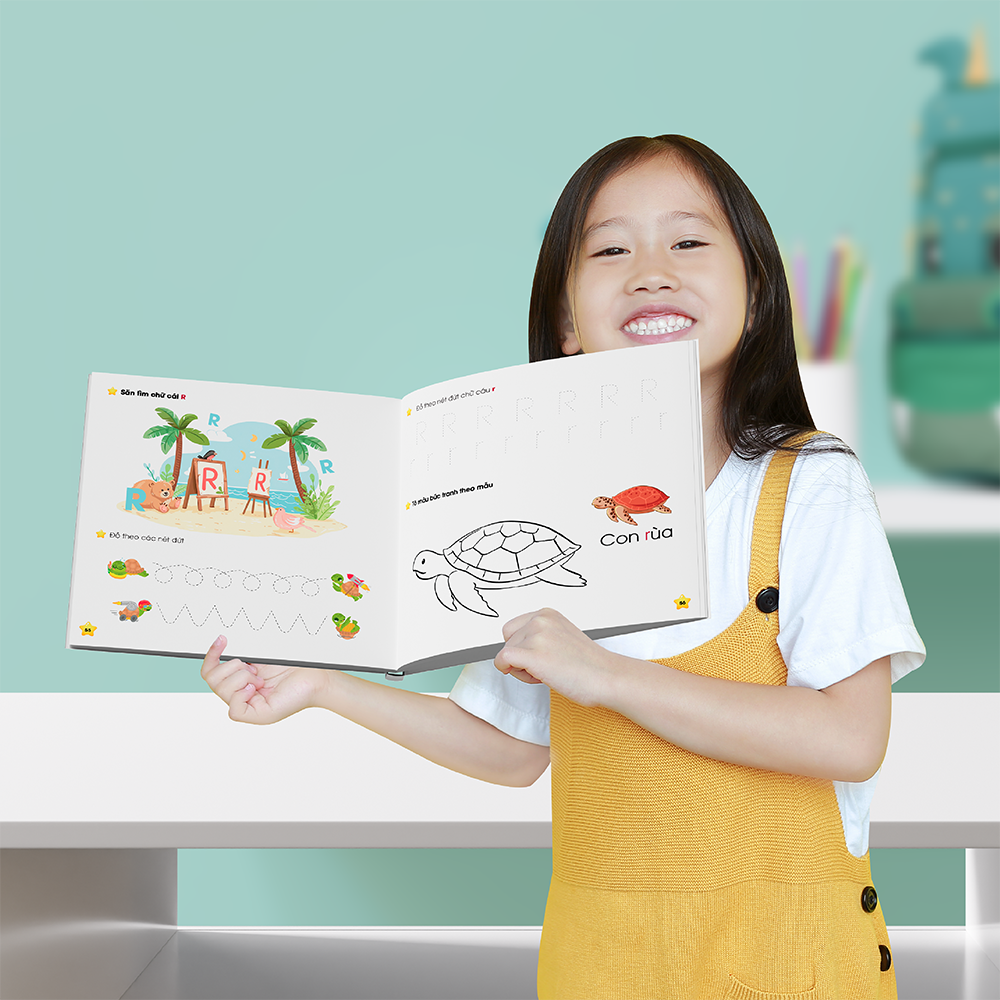 Combo 2 sách dạy bảng chữ cái Tiếng Việt kèm 80 bài giảng trên App dành cho bé từ 4-6 tuổi mới nhất 2025