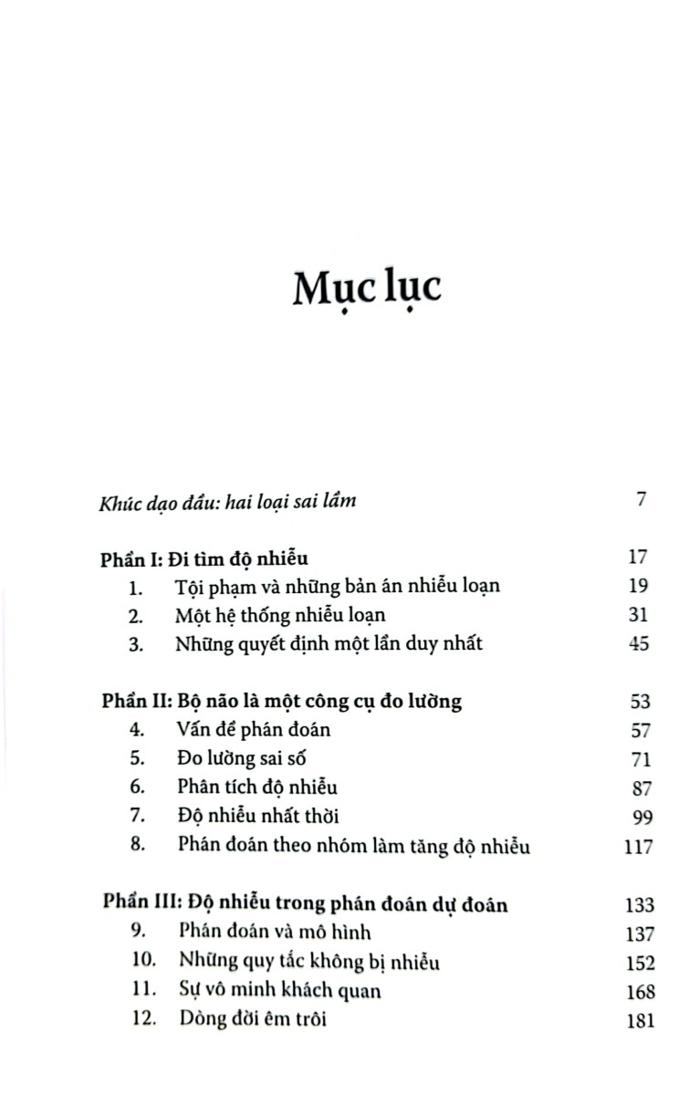 Độ Nhiễu - Sai Lầm Trong Phán Đoán - TRẺ