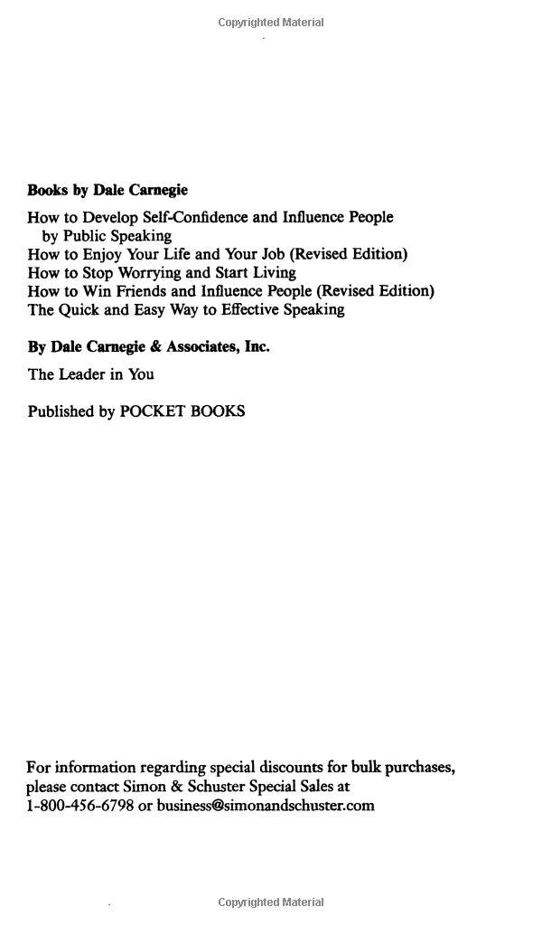 The Quick and Easy Way to Effective Speaking Mass Market Paperback