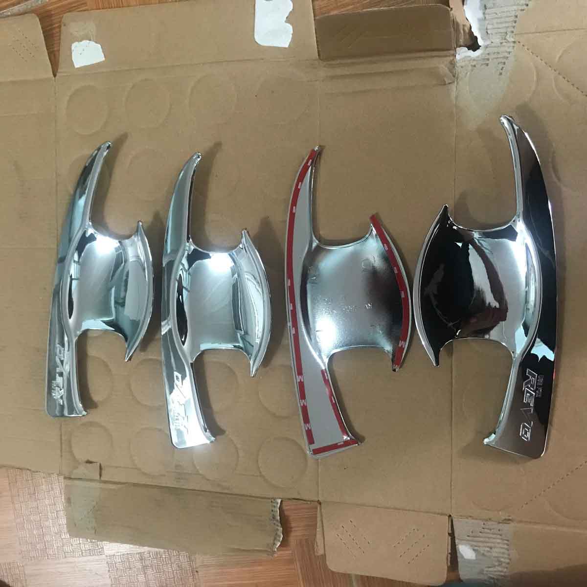 Bộ 8 Ốp Tay Nắm Và Hõm Cửa Mạ Crom Chống Trầy Xước Cho Ô Tô Hilux Revo
