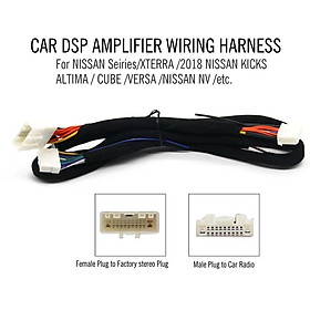 DÂY CẮM AMPLY/DSP, KẾT NỐI ĐẦU NGUYÊN BẢN CHO XE Ô TÔ NISSAN TERRA, KICK, ALTIMA, CUBE, VERSA, NV, PLUG & PLAY.