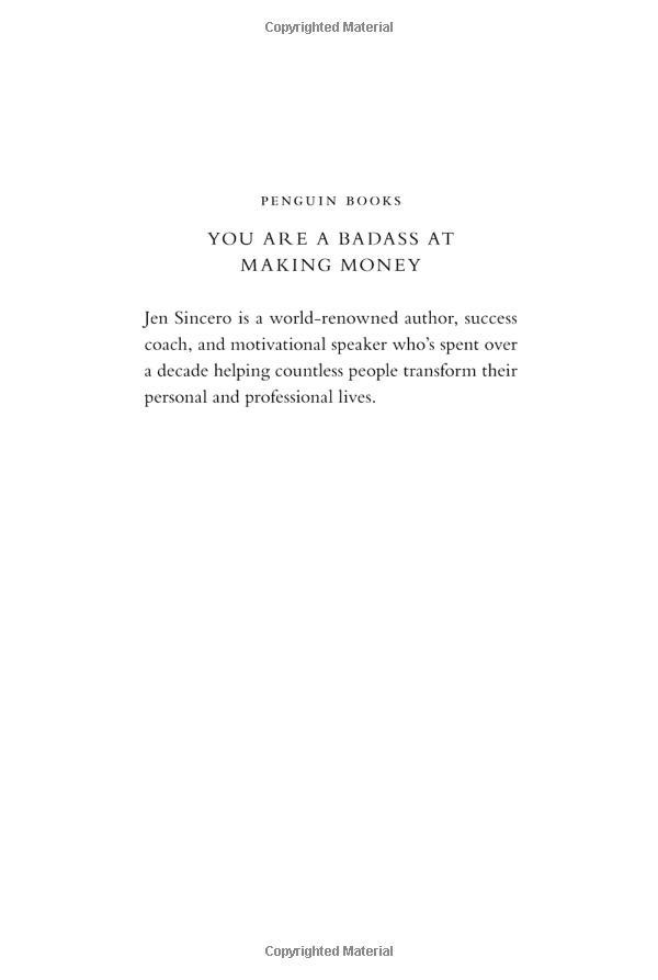 You Are a Badass at Making Money: Master the Mindset of Wealth