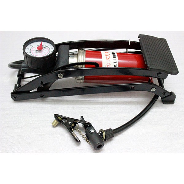 Dụng cụ bơm hơi bánh xe đạp chân đa năng mini tiện dụng dùng cho xe đạp, xe máy
