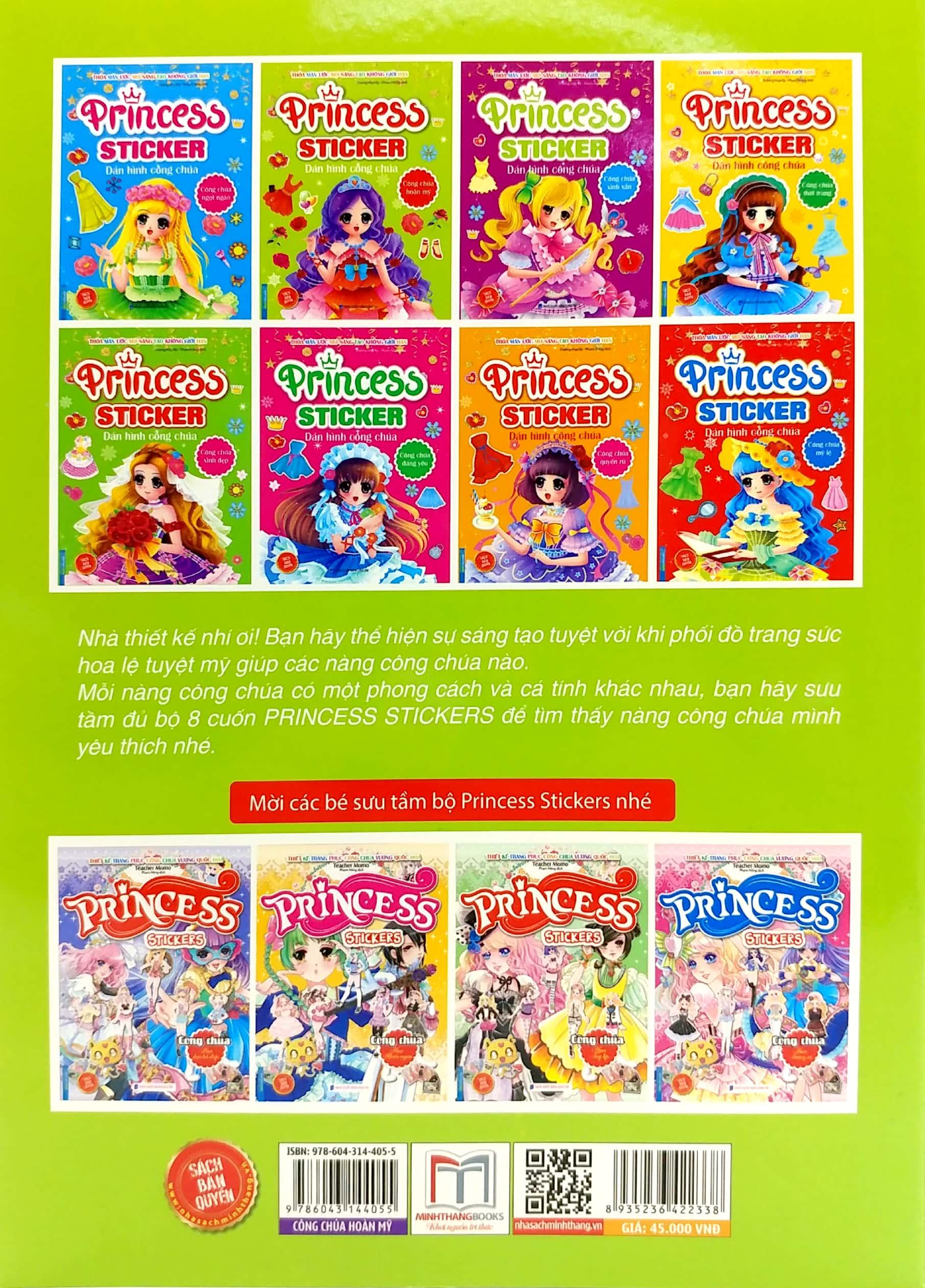 Princess Sticker - Dán Hình Công Chúa - Công Chúa Hoàn Mỹ