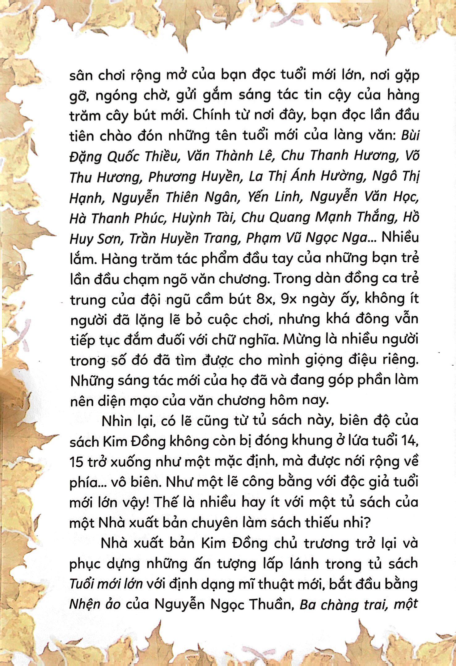 Tủ Sách Tuổi Mới Lớn - Ba Chàng Trai, Một Cô Gái Và Những Chiếc Lá