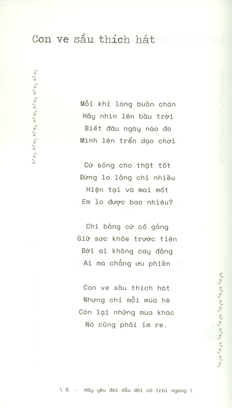 Hãy Yêu Đời Dẫu Đời Có Trái Ngang