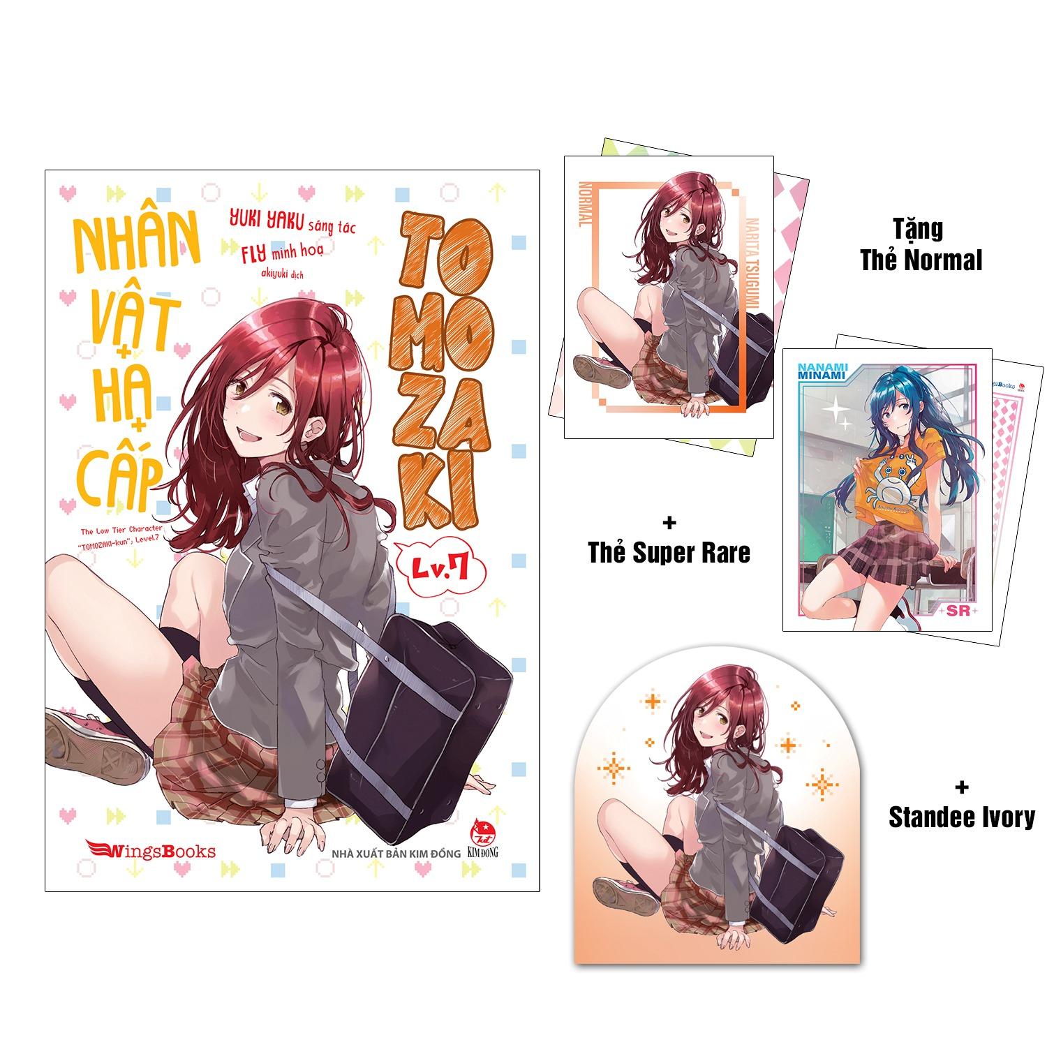 Nhân Vật Hạ Cấp Tomozaki - Tập 7 - Tặng Thẻ Normal + Thẻ Super Rare + Standee Ivory