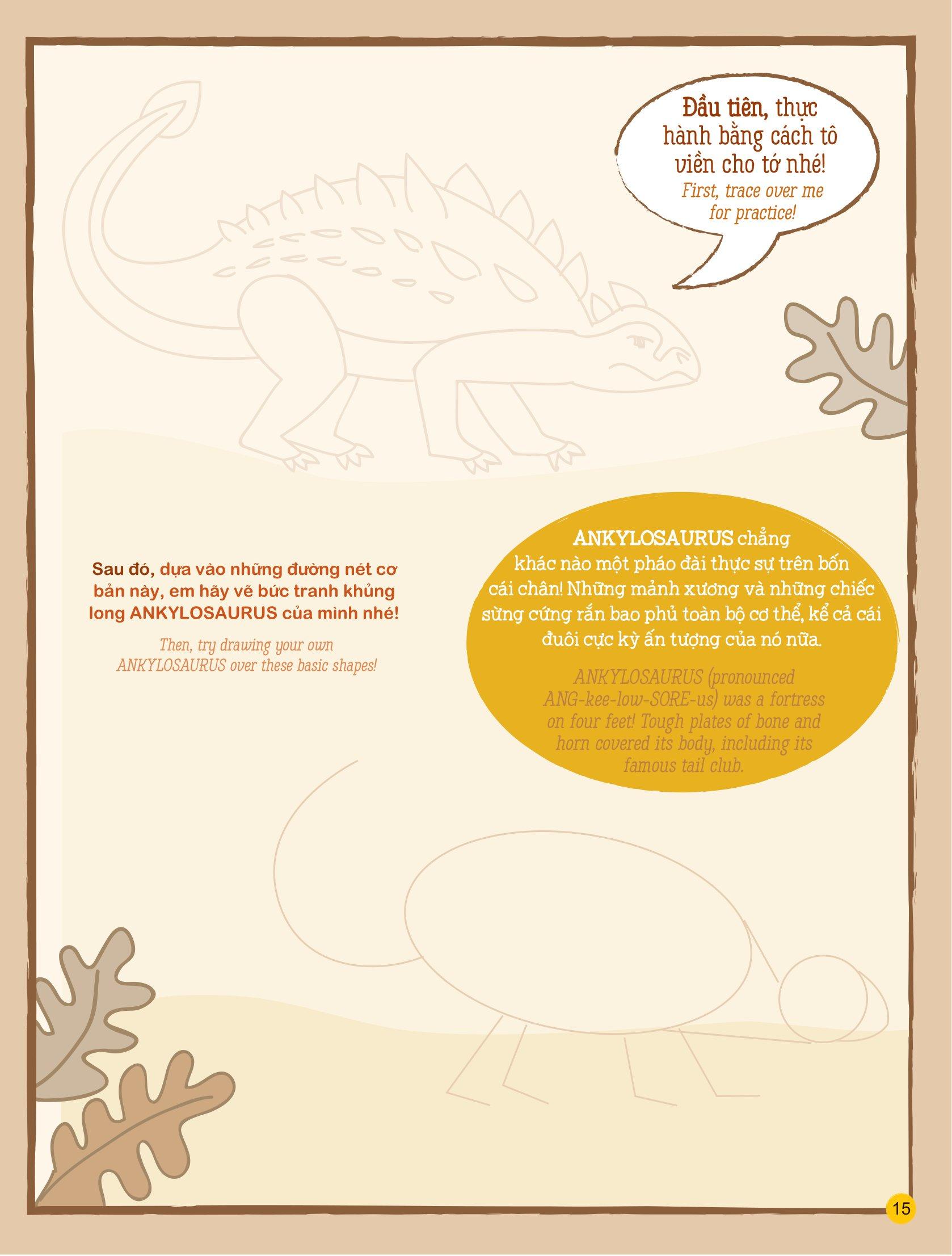 Họa Sĩ Tí Hon - Learn To Draw... Dinosaurs! - Nào, Ta Cùng Học Vẽ… Các Loài Khủng Long!