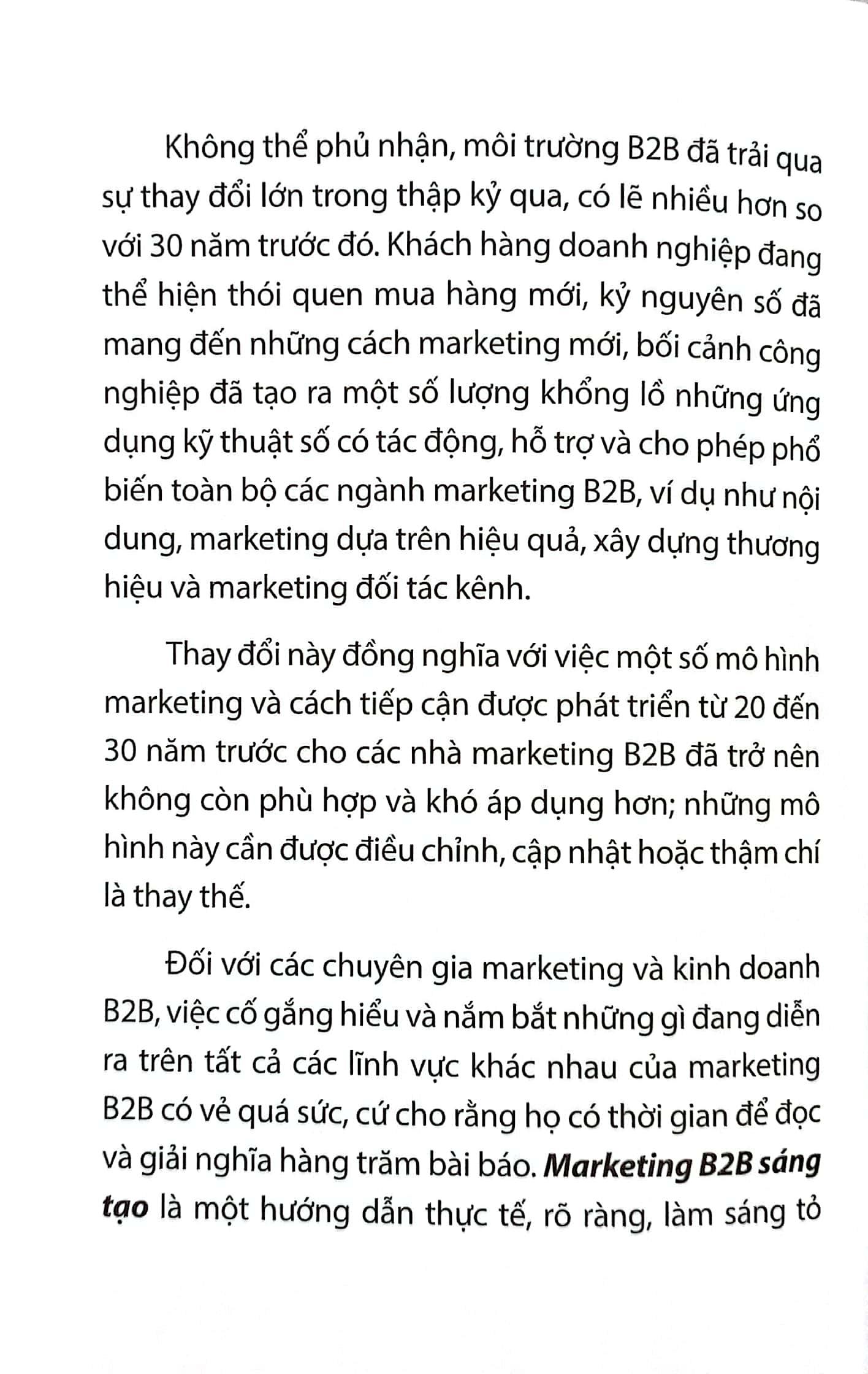 Marketing B2B Sáng Tạo