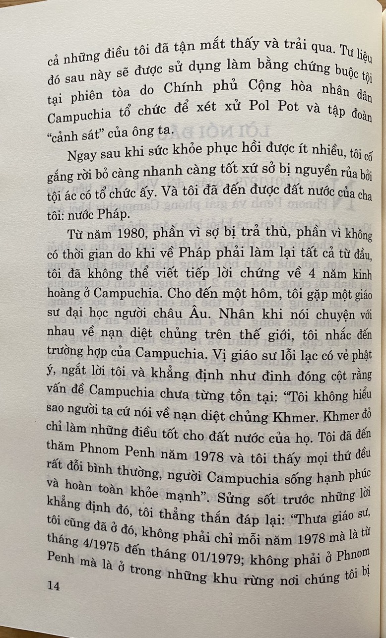 Thoát khỏi địa ngục Khmer đỏ- Hồi ký của một người còn sống (Xuất bản lần thứ ba) (Sách tham khảo)