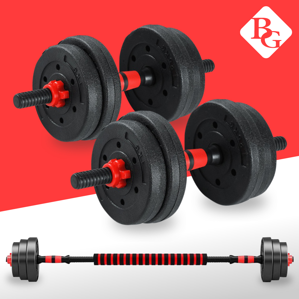 BG BỘ TẠ 30KG Tạ Tập Tay Đa Năng Điều Chỉnh 2 in 1 Kết Hợp Tạ Đẩy ( hàng nhập khẩu)