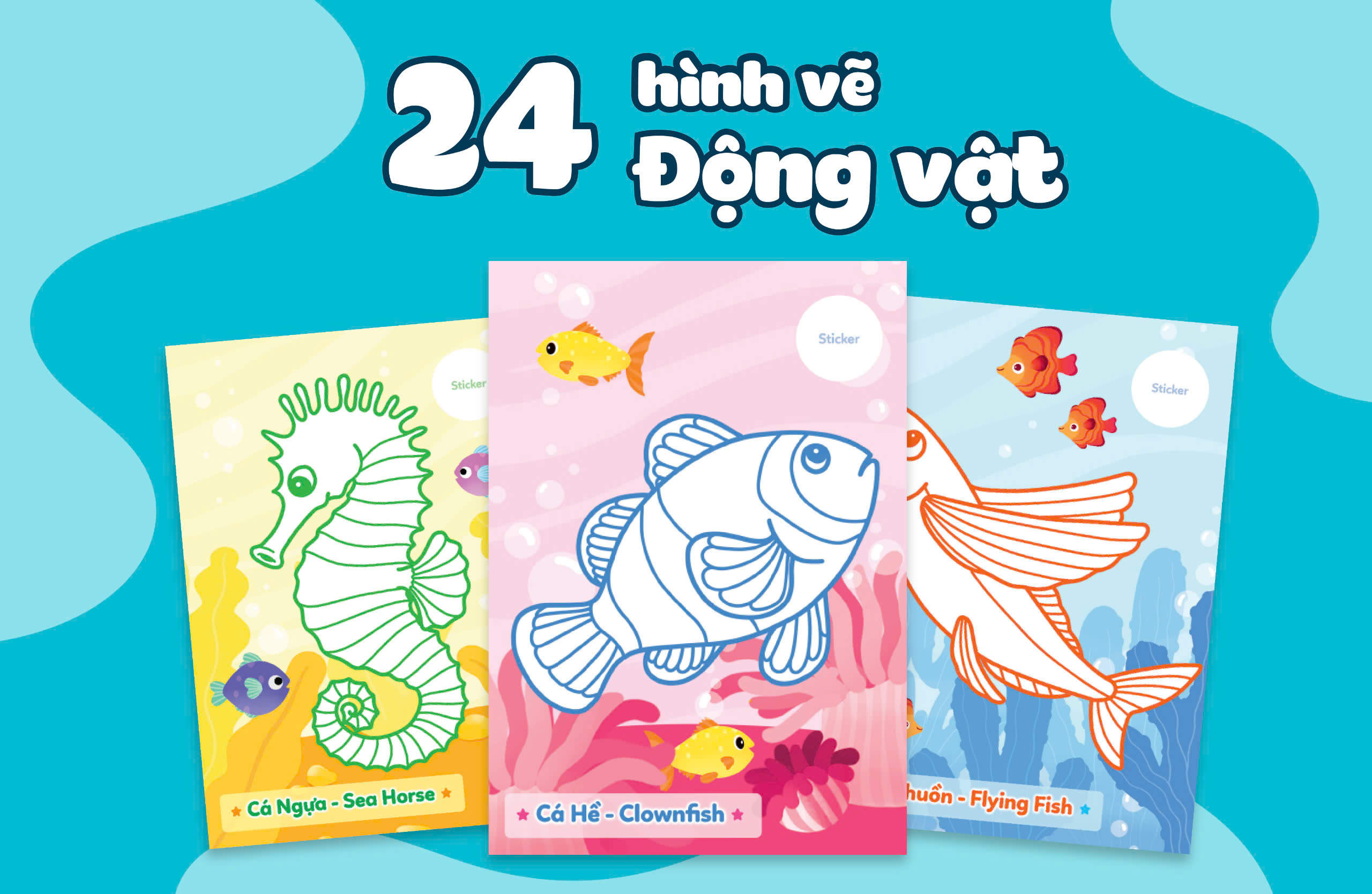 Combo Tô màu Khám Phá (Bộ 5 Cuốn) - MEGA