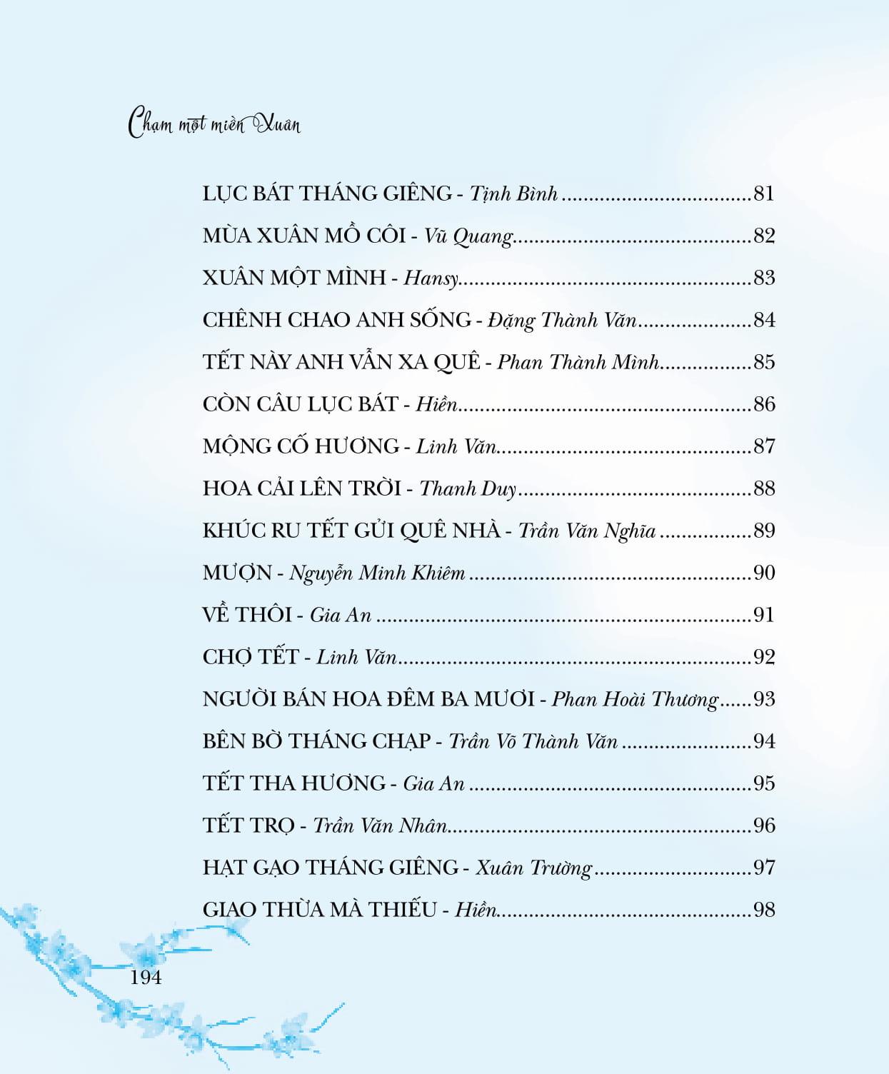 Chạm Một Miền Xuân