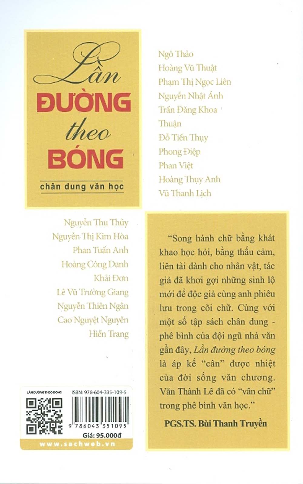 Lần Đường Theo Bóng - Chân Dung Văn Học