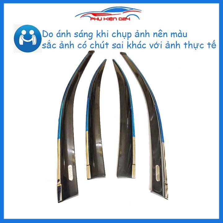 Vè mưa Vios 2019-2020 chỉ inox bảo vệ xe