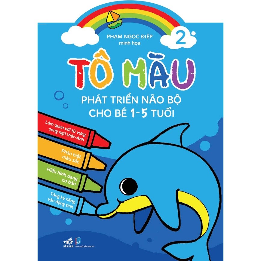 Combo 4 Cuốn: Tô Màu Phát Triển Trí Não Bộ Cho Bé 1-5 Tuổi