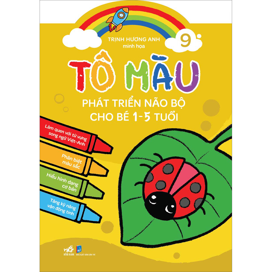 Bộ 10 Cuốn Tô Màu Phát Triển Não Bộ Cho Bé 1-5 Tuổi