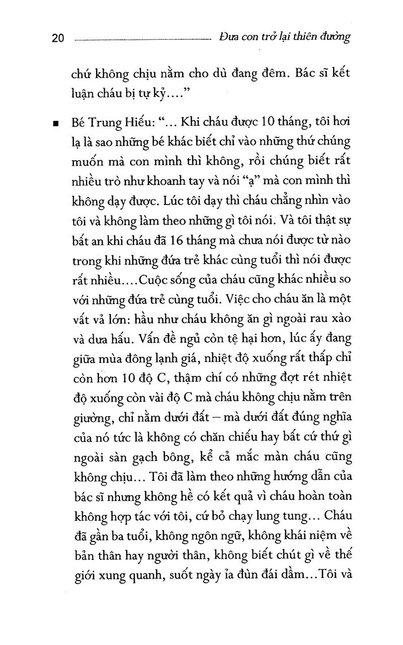 Đưa Con Trở Lại Thiên Đường