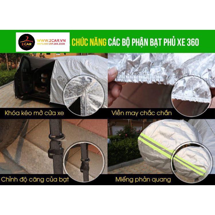 Bạt Che Phủ Xe Kia Seltos Cao Cấp (bạt 3 lớp Tráng Nhôm, chống xước)