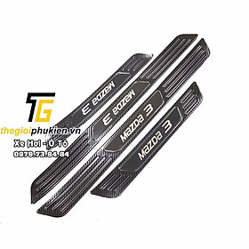 Bộ Ốp bậc cửa, Nẹp bước chân Mazda 3 2020 vân Carbon