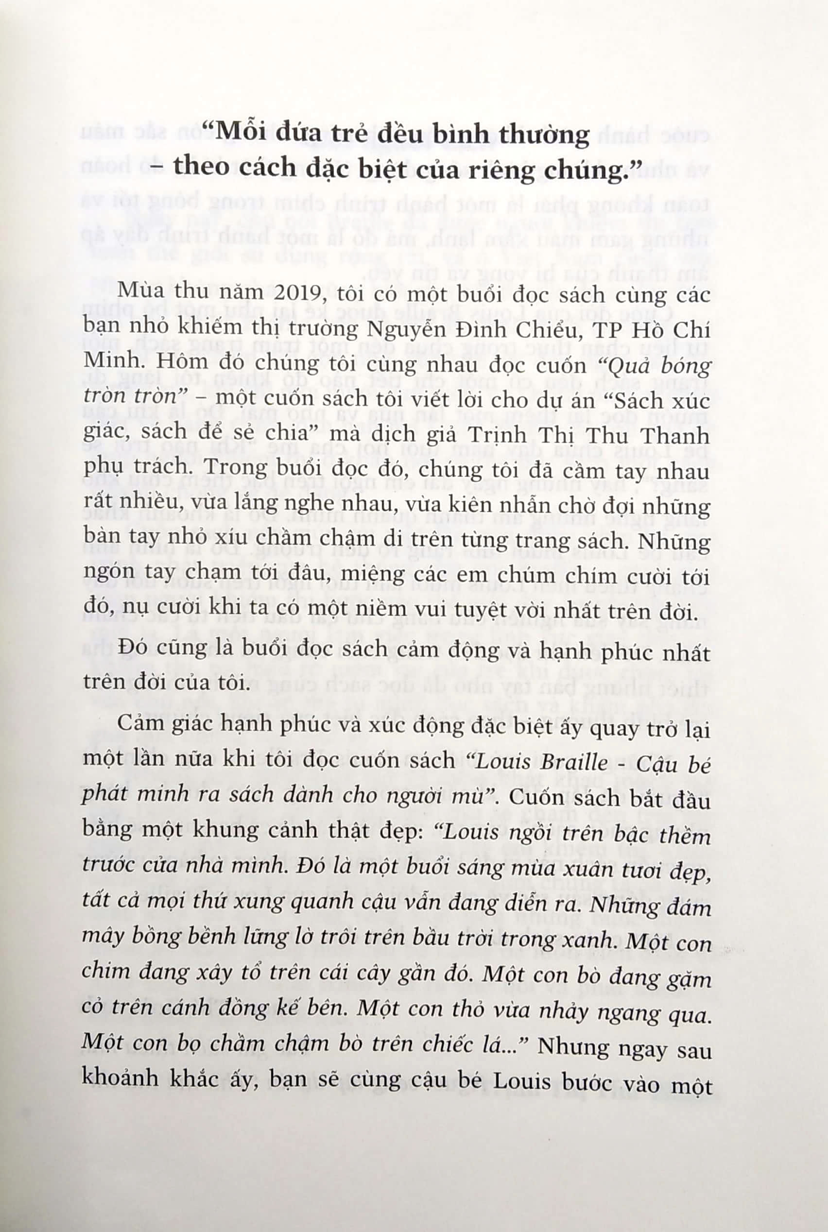 Louis Braille - Cậu Bé Phát Minh Ra Sách Dành Cho Người Mù