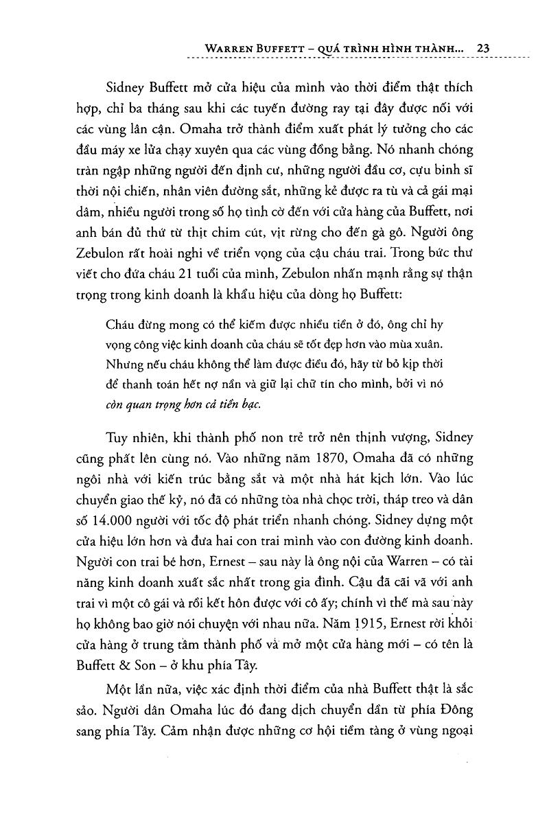 Warren Buffett - Quá Trình Hình Thành Một Nhà Tư Bản Mỹ (Tái Bản)