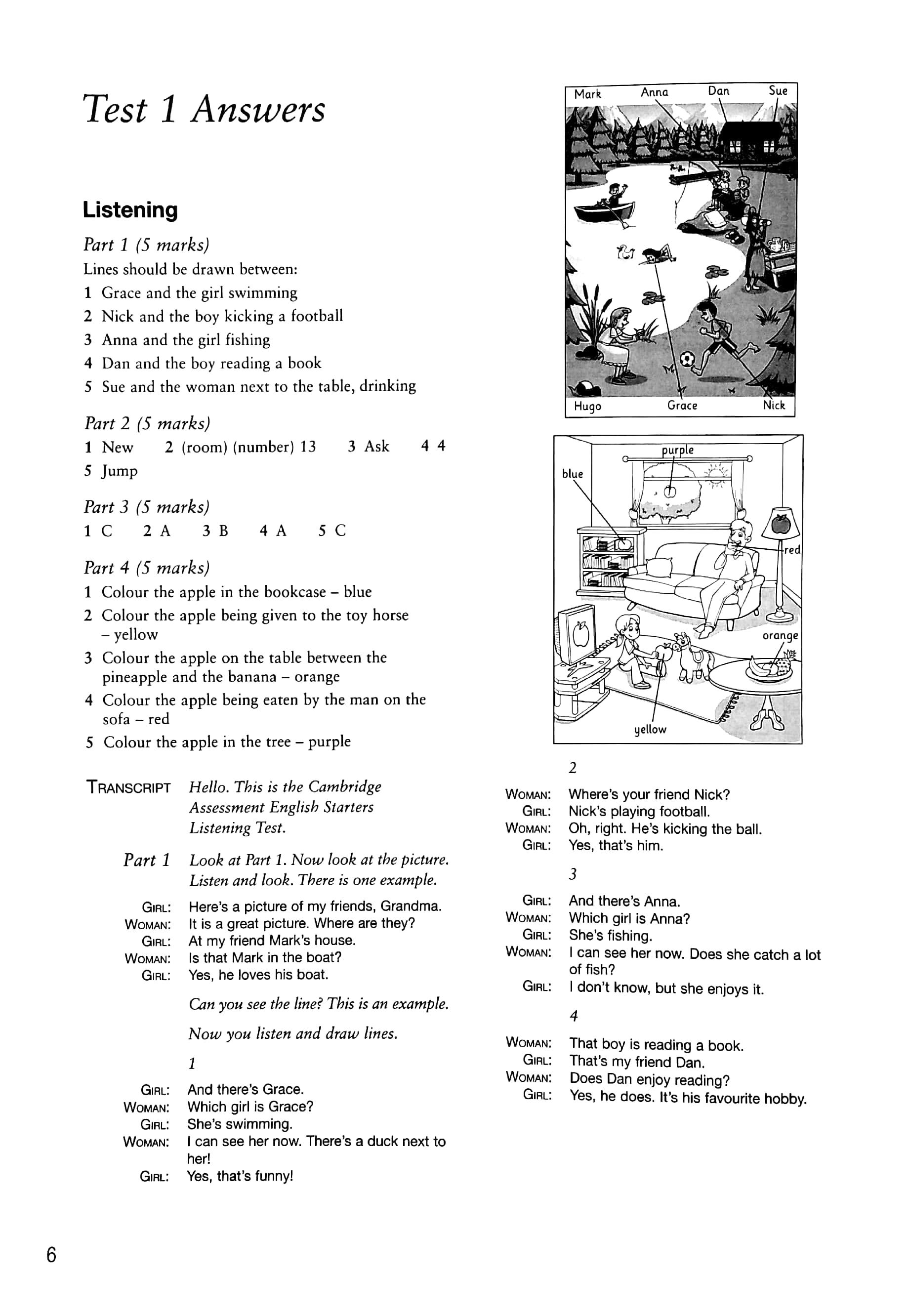 Pre A1 Starters 3 Answer Booklet: Authentic Examination Papers