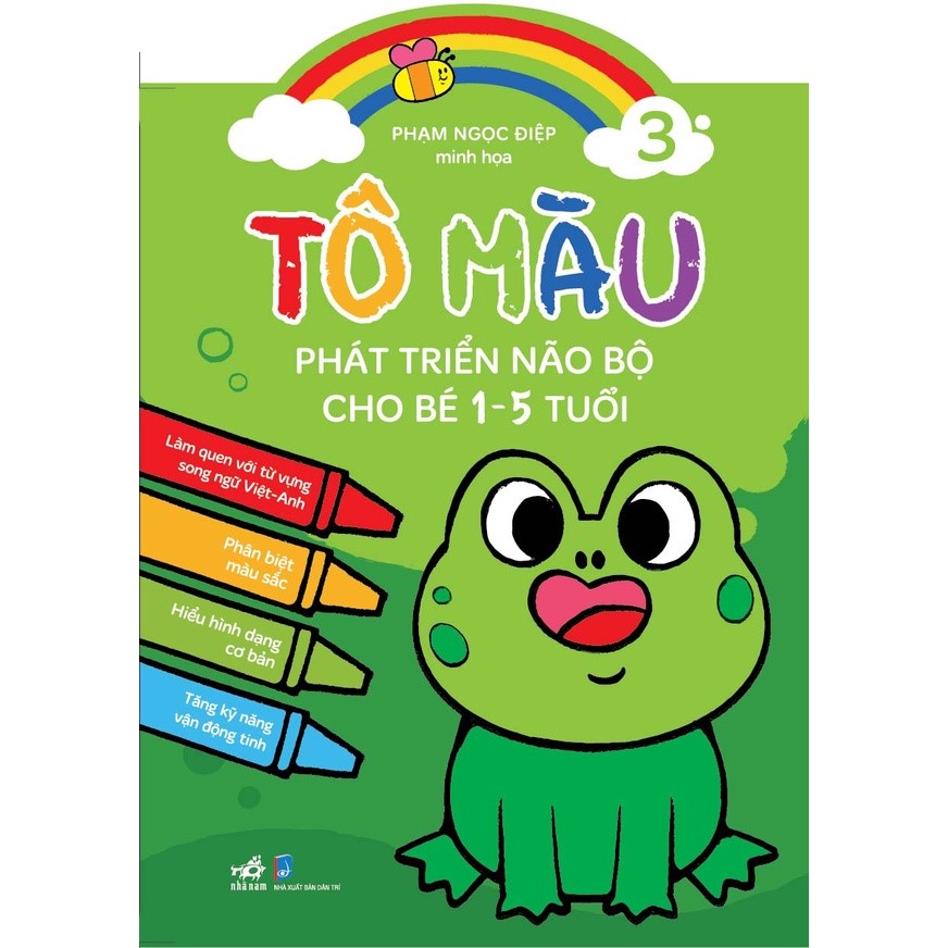 Combo 4 Cuốn: Tô Màu Phát Triển Trí Não Bộ Cho Bé 1-5 Tuổi