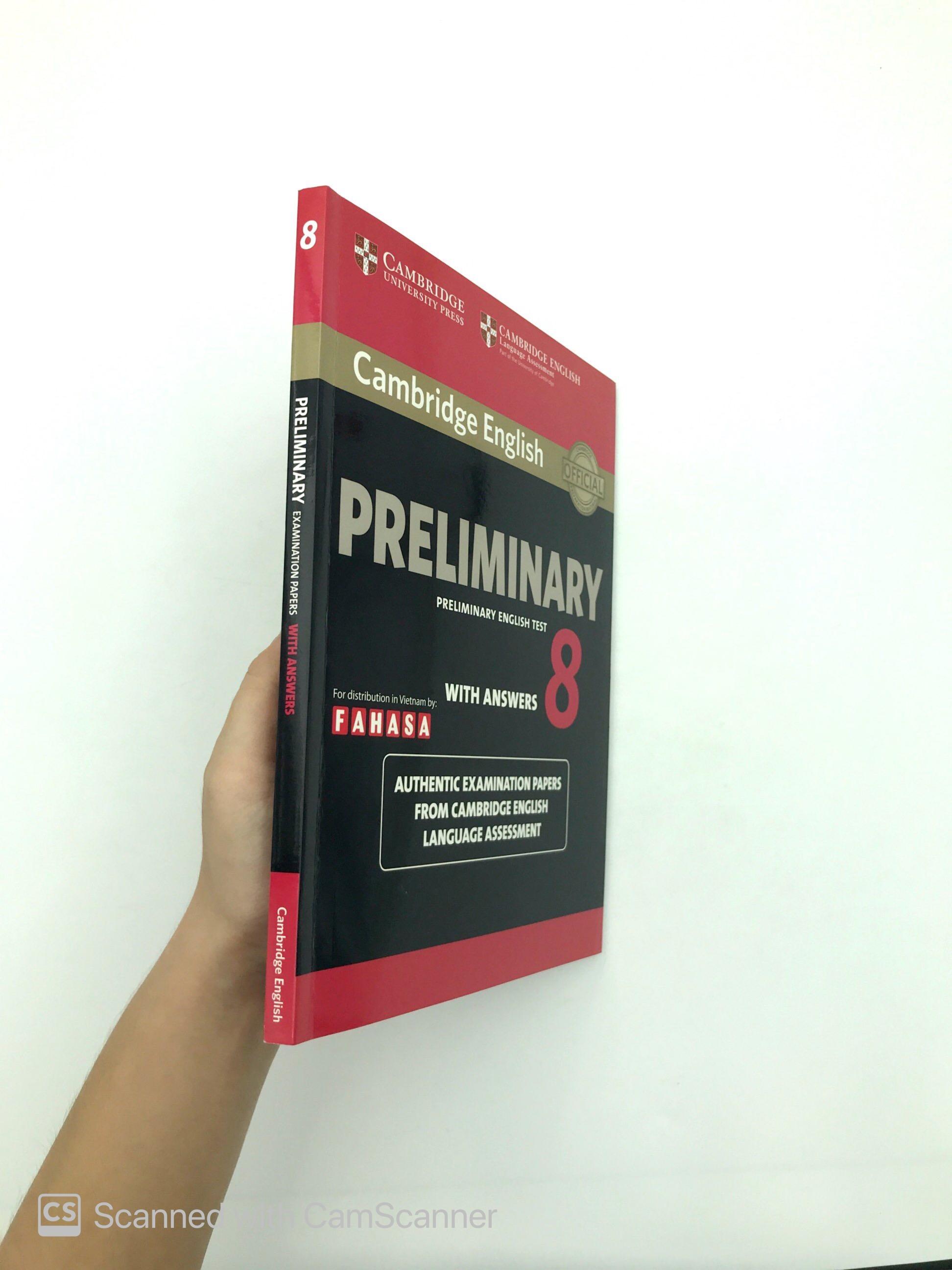 Cambridge English Preliminary - Preliminary English Test 8 with Answers (reprint edition)