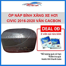 Ốp nắp bình xăng Civic 2016-2017-2018-2019-2020 bảo vệ chống trầy trang trí ô tô