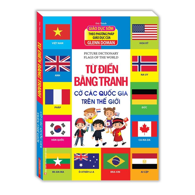 Sách - Combo Từ điển bằng tranh - Bảng chữ cái Tiếng Việt +Cờ Các Quốc Gia Trên Thế Giới (bìa cứng)