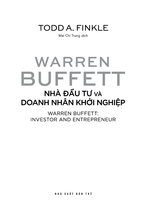 Warren Buffett - Nhà Đầu Tư Và Doanh Nhân Khởi Nghiệp