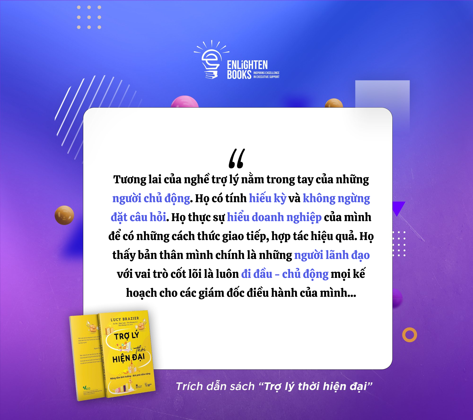 Sách TRỢ LÝ THỜI HIỆN ĐẠI - BÍ QUYẾT THÀNH CÔNG CHO NGƯỜI LÀM TRỢ LÝ & CHUYÊN VIÊN HÀNH CHÍNH THỜI 4.0